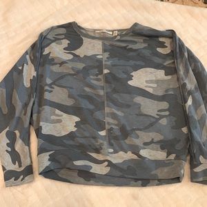 Blue Camo pullover sweater